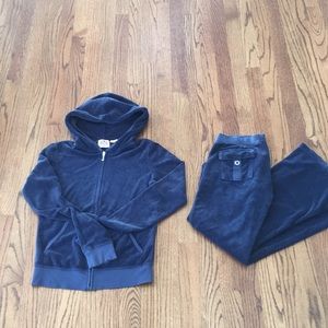 Juicy couture tracksuit size small navy